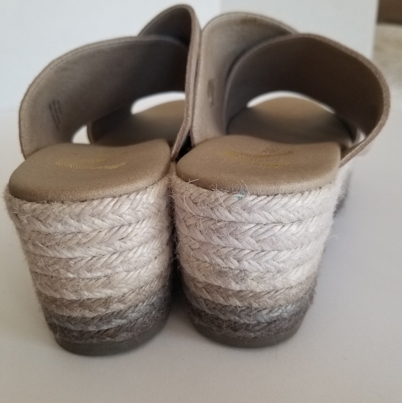 Paseart Ombre Leather Espadrille Wedge Sandal 8.5 - Picture 4 of 6